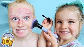 SISTER DOES MY MAKEUP CHALLENGE ❤ Mias Life ❤ [upl. by Siesser]