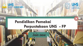 Pendidikan Pemakai Perpustakaan UNS  Fakultas Pertanian [upl. by Sanburn]