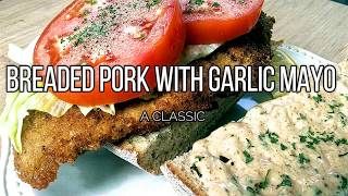 PORK SCHNITZEL SANDWICH RECIPE [upl. by Dadelos]