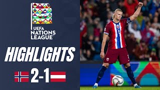 Norway vs Austria 21 Highlights UEFA Nations League 202425 [upl. by Alitha586]