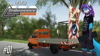 Lets Play Straßenmeisterei Simulator 🚧01  Neue Leitpfosten setzten [upl. by Mikahs90]