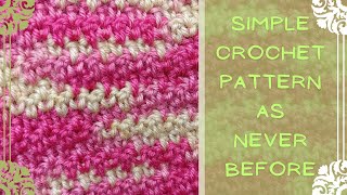 Most Easy Crochet Pattern  Repeat Only Two Stitches  V 5  crochetmitra easycrochetpattern [upl. by Abdu119]