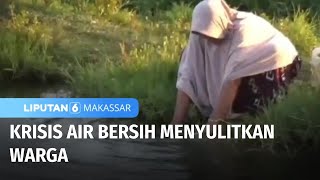 Air Sawah Digunakan untuk Mandi dan Mencuci  Liputan 6 Makassar [upl. by Anelrac]