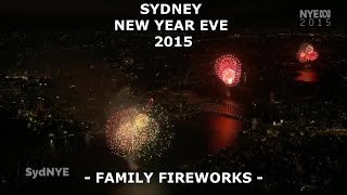 New Year Eve 2015  Family Fireworks Sydney Australia [upl. by Gilford]