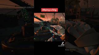 Wiping a brig crew  Sea of Thieves Clip  seaofthieves shorts xbox ps5 pc pc [upl. by Innor306]