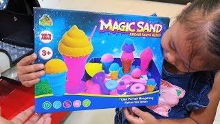 Unboxing Mainan Anak Kinetic Sand Mainan PASIR AJAIB MAGIC SAND Toys For Kids [upl. by Standish]