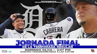 GRANDES LIGAS EN VIVO 01102023  ULTIMO JUEGO DE MIGUEL CABRERA ⚾ [upl. by Maice]