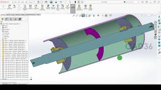 Belt Conveyor Ring and End Disc  SolidWorks [upl. by Feliks36]