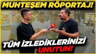 TÜM İZLEDİKLERİNİZİ UNUTUN MUHTEŞEM RÖPORTAJ  Sokak Röportajları [upl. by Atinel]