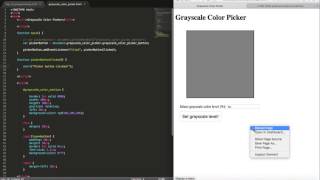 Grayscale Color Picker in JavaScript [upl. by Veradi]