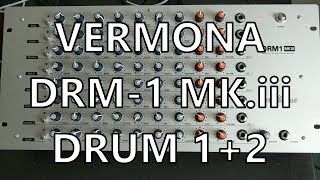 Vermona DRM1 Pt 03  Drum 1  2 [upl. by Iney]