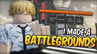 I made my own BATTLEGROUNDS GAME  Roblox [upl. by Odraleba]