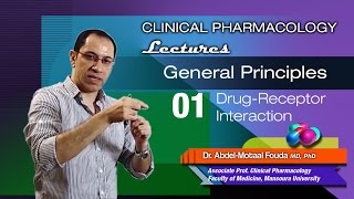 General Principles of Pharmacology Ar  01  Drug receptors and binding [upl. by Anikehs]