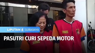 Pasutri Curi Sepeda Motor  Liputan 6 Surabaya [upl. by Einnaj]