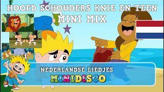 MiniMix HOOFD SCHOUDERS KNIE EN TEEN  Kinderliedjes  Minidisco [upl. by Surat623]