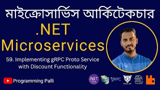 59 DiscountService Implementing gRPC Proto Service with Discount Functionality [upl. by Nnylacissej]