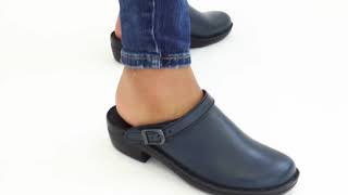 Shuperb™ Josef Seibel BETSY Ladies Leather Mule Clogs Abisso Blue [upl. by Seldan]