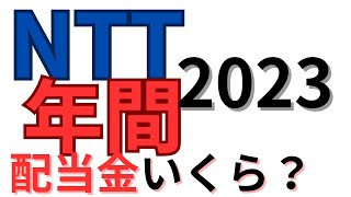 【NTT】配当金2023年間に実際いくら受け取りできた？高配当銘柄 [upl. by Bernete]