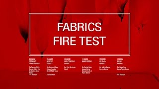 All Fire Retardant Fabric and Non Fire Resistant Fabric Fire Test [upl. by Hardigg729]