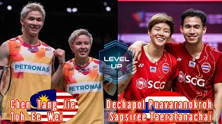 Badminton Chen Tang JieToh Ee Wei MAS vs THA Dechapol PuavaranukrohSapsiree Taerattanachai [upl. by Proud]