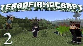 Terrafirmacraft Reloaded  E02  Venturing Out Minecraft [upl. by Ekihc966]