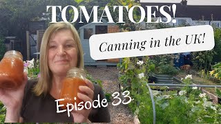 Episode 33  Canning Tomatoes in the UK [upl. by Shugart322]