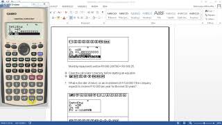 CASIO Financial Calculator Worksheet Q6  Determining Monthly Repayments [upl. by Turro485]