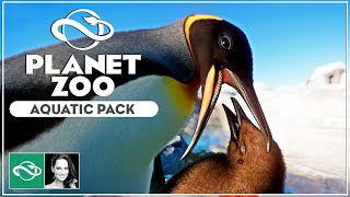 ▶ Planet Zoo Aquatic Pack amp Free Update 14  Overview  Review  DLC [upl. by Ecnarepmet]