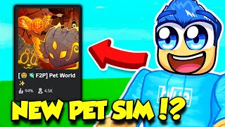 THIS NEW PET GAME COULD BE THE NEW PET SIMULATOR [upl. by Enyrehtac]