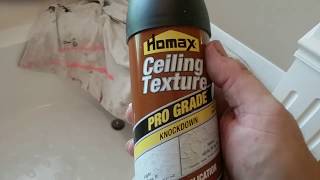 Homax Knockdown Ceiling Texture Review [upl. by Gnap]