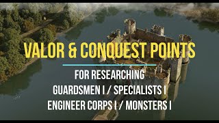 Total Battle  ValorampConquest for researching Guardsmen ISpecialists IEngineer Corps IMonsters I [upl. by Kahn930]