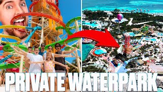 WE VISITED MR BEASTS 250000000 PRIVATE ISLAND LUXURY VACATION AND WENT ON EVERY WATER SLIDE [upl. by Occor]