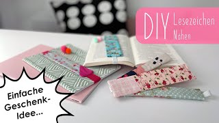 DIY Lesezeichen selber nähen  Upcycling  Geschenkidee  Muttertag [upl. by Kalindi]