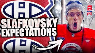 EXPECTATIONS FOR JURAJ SLAFKOVSKY MONTREAL CANADIENS 2024 [upl. by Mehalek]