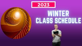 Announcing Winter Class Schedule 2023 [upl. by Salli]