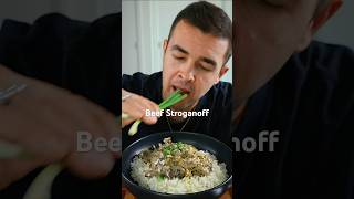 Beef Stroganoff🥘 asmrfood greenonion creatorcontent beefstroganoff beeflover [upl. by Atte]