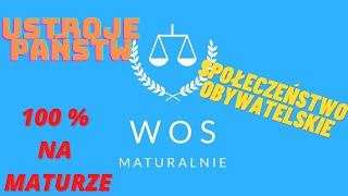 WOS MATURA MODELE USTROJOWE PAŃSTW DEMOKRATYCZNYCH amp SPOŁECZEŃTWO OBYWATELSKIE [upl. by Aicenat849]