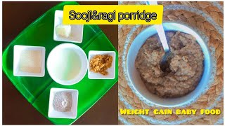 soojiampragi porridge for 13years babies weight gainampbrain development recipe sooji recipes ragi [upl. by Adalheid]