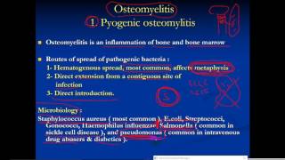 pathology  Dr Dhaymaa  Bone disorder 2  osteomyelitis [upl. by Driskill]