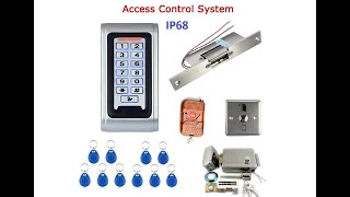 Standalone Keypad Access Control التحكم في الوصول إلى لوحة المفاتيح المستقلة [upl. by Ellirehs789]