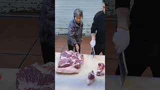 knife butcher meat meatcutter knifeskills [upl. by Akoyin]