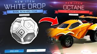 OPENING 50 TITANIUM WHITE DROPS ON ROCKET LEAGUE [upl. by Orozco]