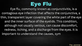 Essay On Eye Flu With Easy Language In English  The Jammer [upl. by Leuqcar]