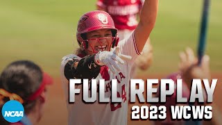 Oklahoma vs Stanford 2023 Women’s College World Series semifinals  FULL REPLAY [upl. by Nylirek371]