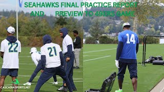 Seahawks last practice and Niners preview [upl. by Lorne]