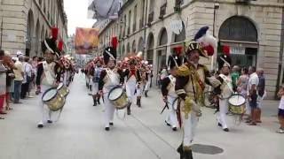 Garde Impériale de Dijon  fêtes de la vigne aout 2016 [upl. by Nuahsyar403]