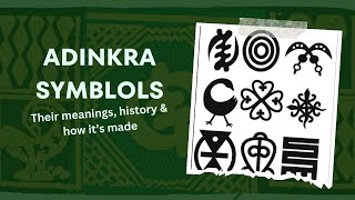 Adinkra Symbols Their Meanings History And It’s Made [upl. by Ainesey]