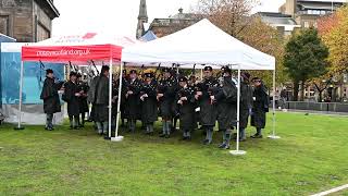 George Heriots School Pipe Band  Poppy Day 2023 [upl. by Larianna]