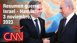 Resumen en video de la guerra Israel  Hamas noticias del 3 de noviembre de 2023 [upl. by Naihtniroc994]