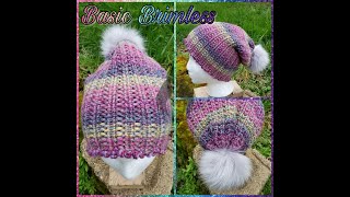 Basic Brimless Loom Knit Beanie [upl. by Acirret]